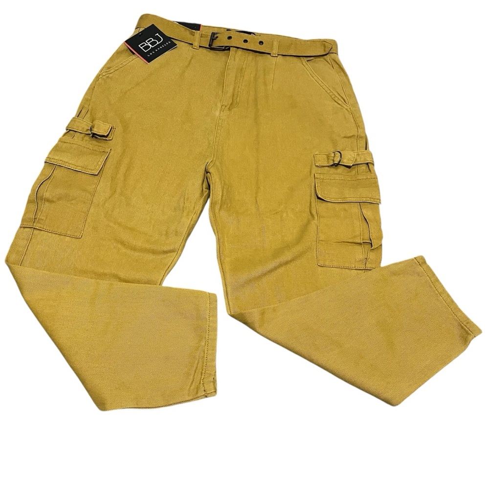 NWT BBJ Los Angeles size 11/30 women’s mustard gold cargo pants